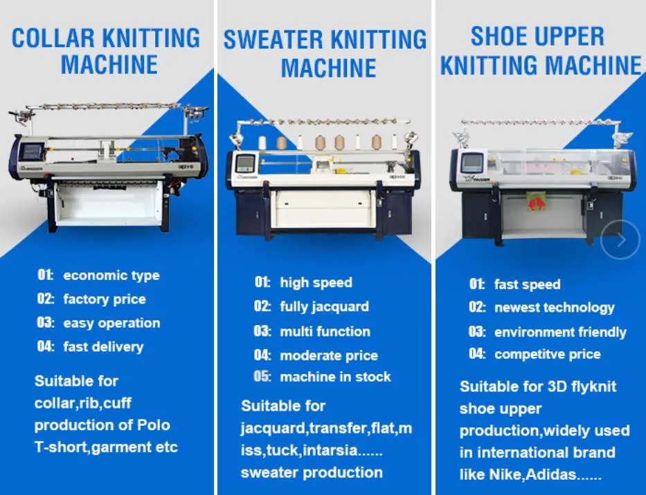 Single System Automatic Multi Inch Gauge High Speed Flat Knitting Machine for School Factory Use for Sweater Jersey Shoes Collar Cardigan Jacq